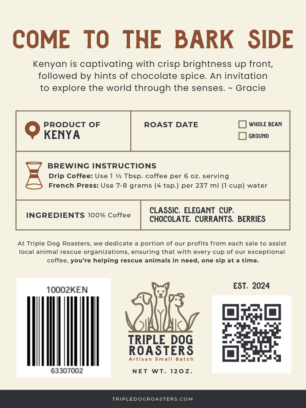 COME TO THE BARK SIDE